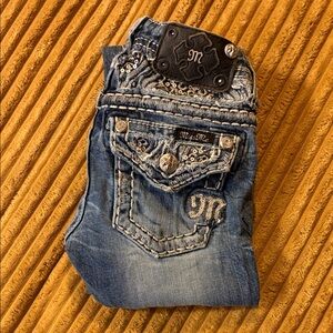 Miss Me Girls Embellished Blue Boot Cut Jeans